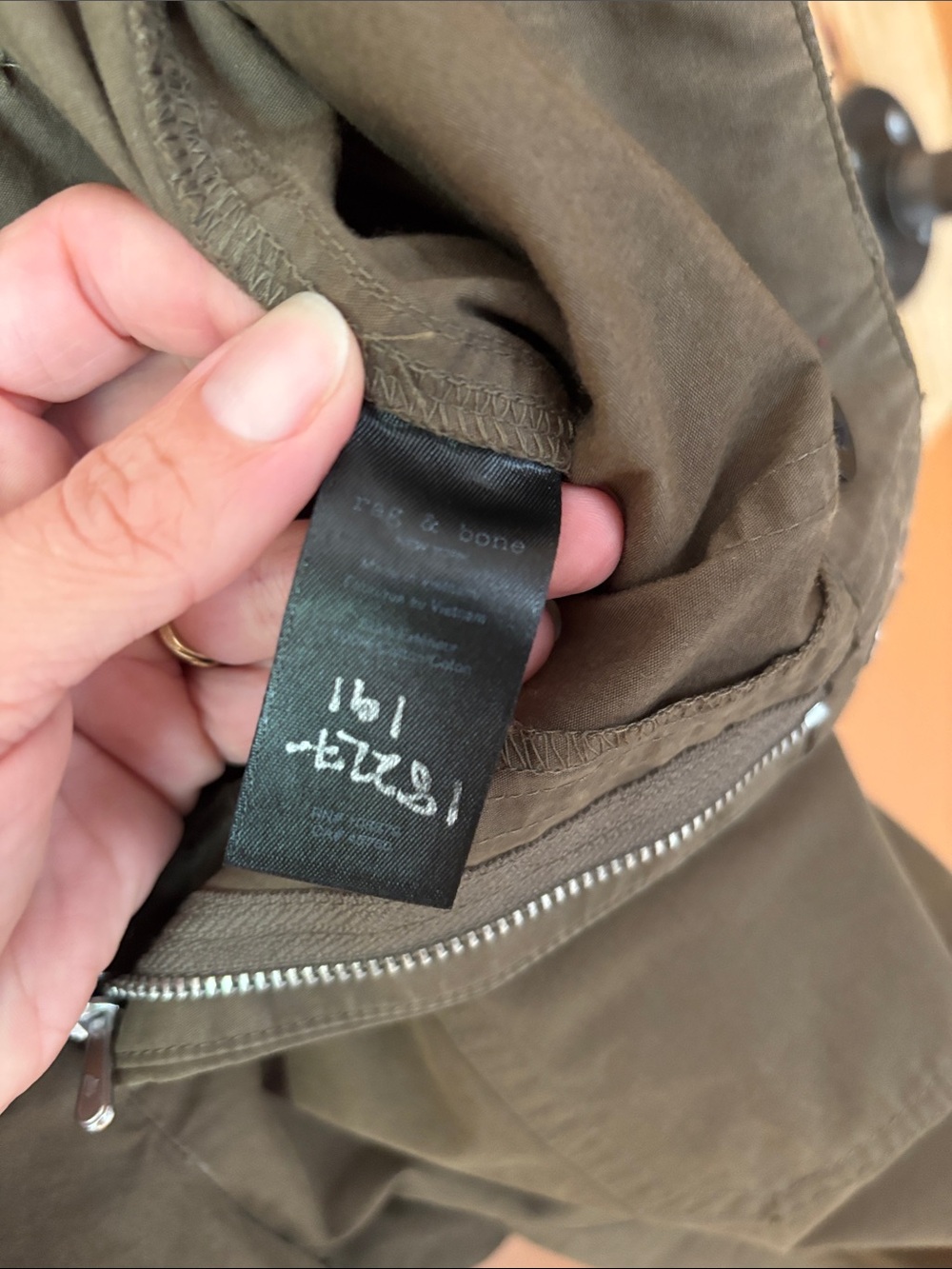 rag & bone Military Green Utility Pants - Picture 4 of 4